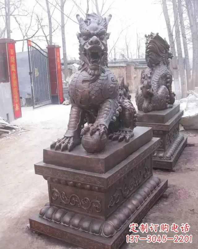 河南麒麟雕塑古老而又神秘