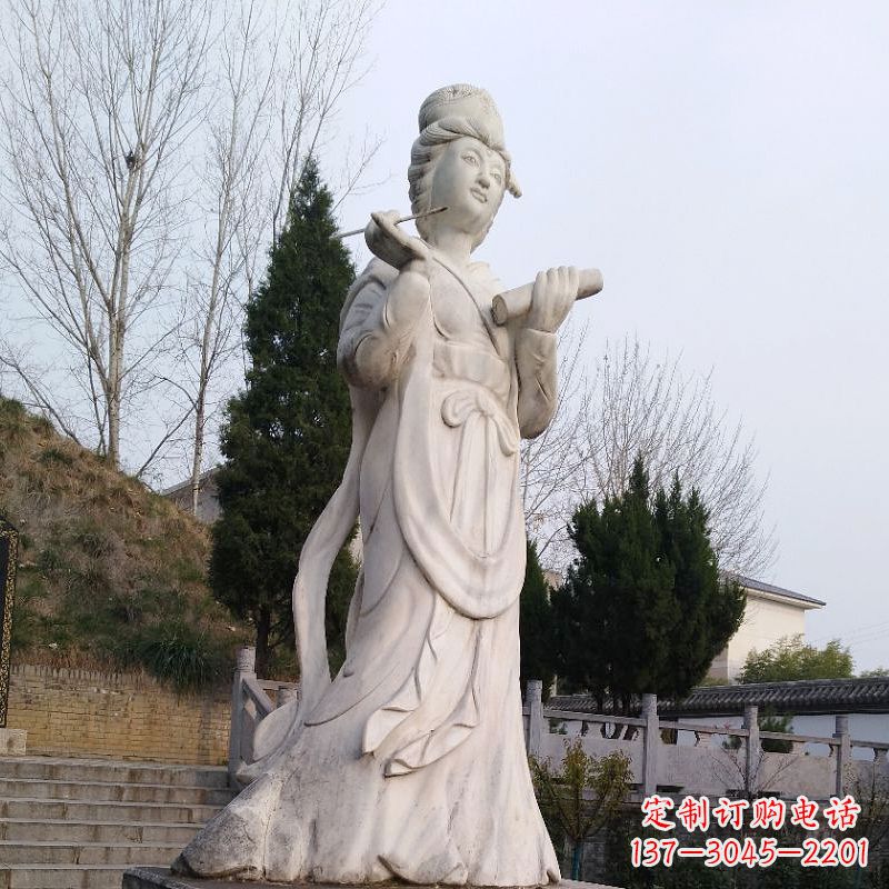河南精美雕塑勾勒出蔡文姬传奇