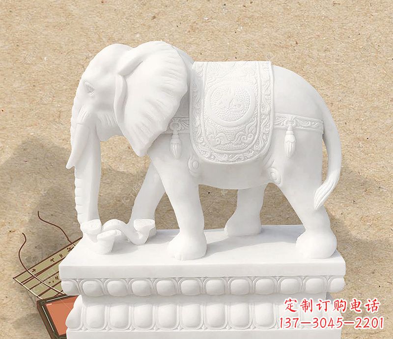 河南雕刻大象,抒发自然之美