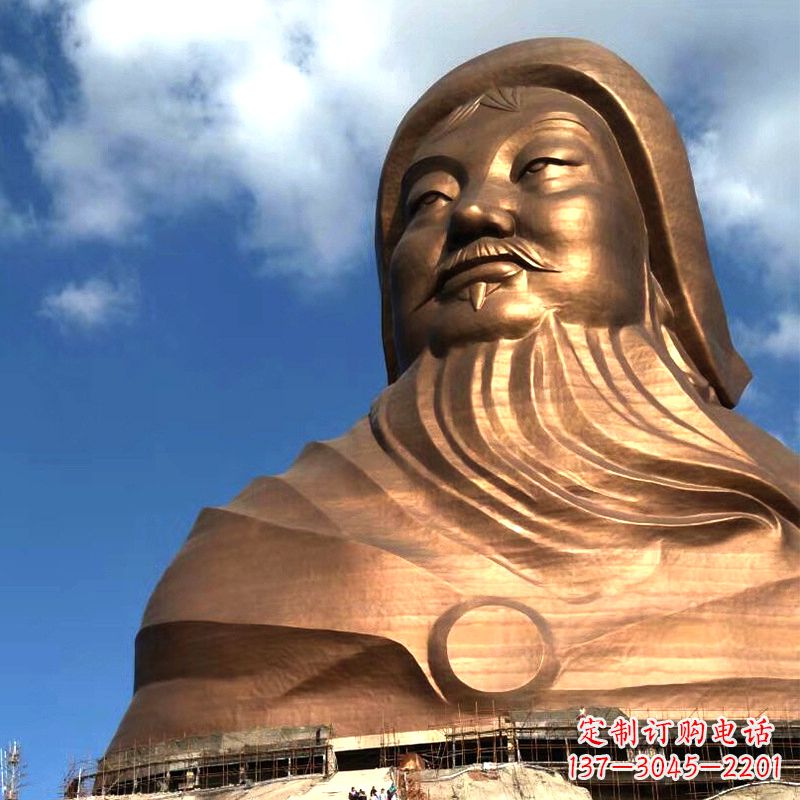 河南成吉思汗的传奇——大型头像雕塑