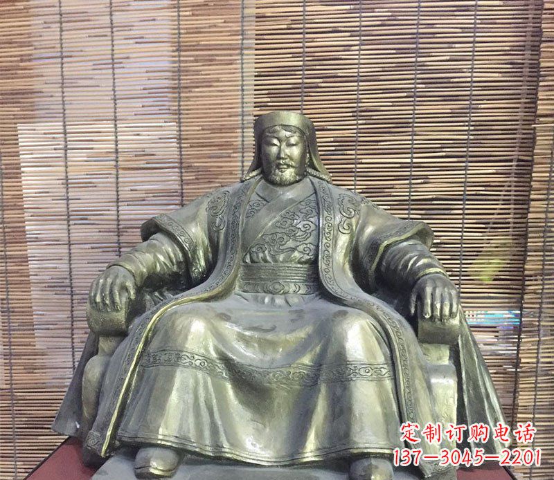 河南成吉思汗神话中的雕像