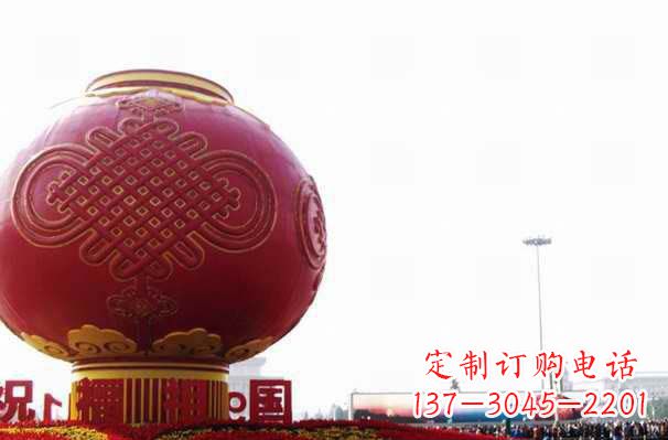 河南城市不锈钢灯笼雕塑