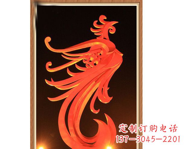 河南不锈钢凤凰雕塑美丽与传统的完美结合