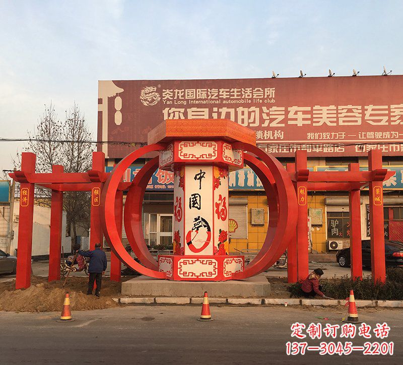 河南城市之光不锈钢梦灯笼雕塑