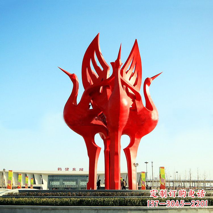 河南“仙鹤之歌仙鹤雕塑的精彩瞬间”