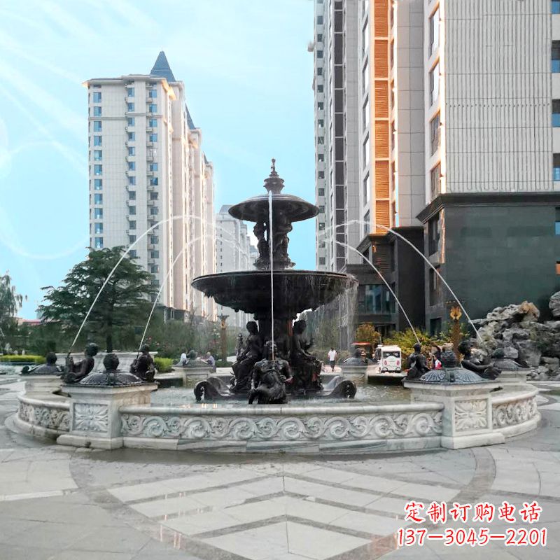 河南城市广场欧式水景喷泉景观雕塑