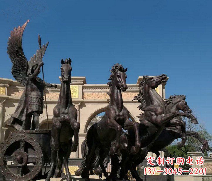 河南城市广场战马铜雕摆件 (2)