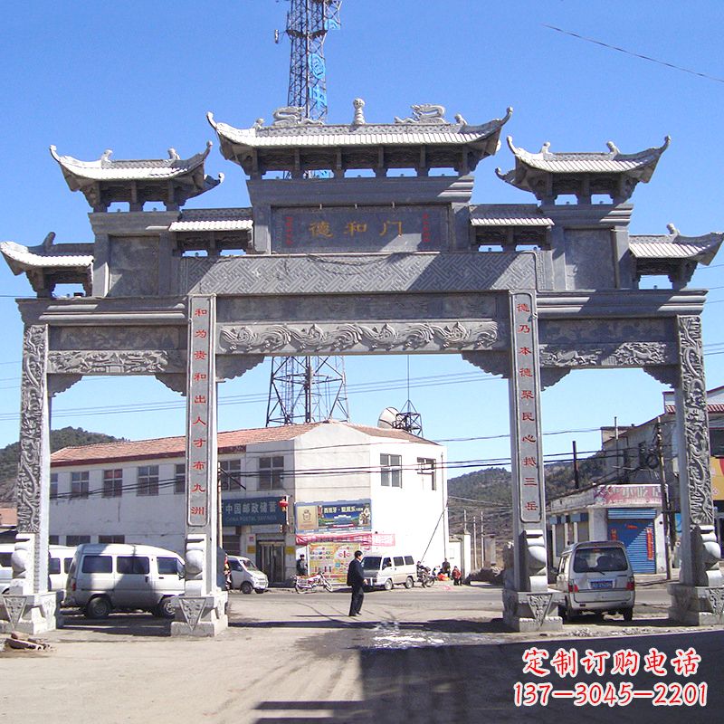 河南中国古代的牌楼雕塑——传承着历史文化的精髓