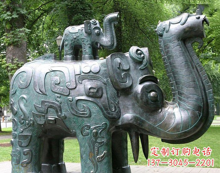 河南大象雕塑象征伟大气派