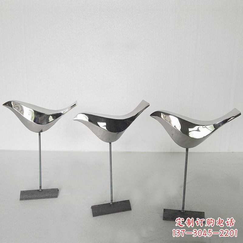 河南抽象块面不锈钢鸽子插件