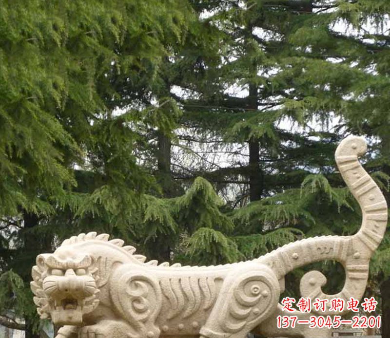 河南抽象老虎石雕