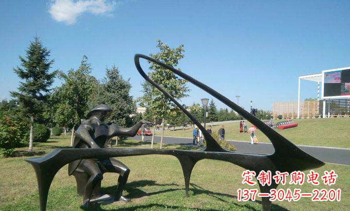 河南雕刻旋律钢琴雕塑
