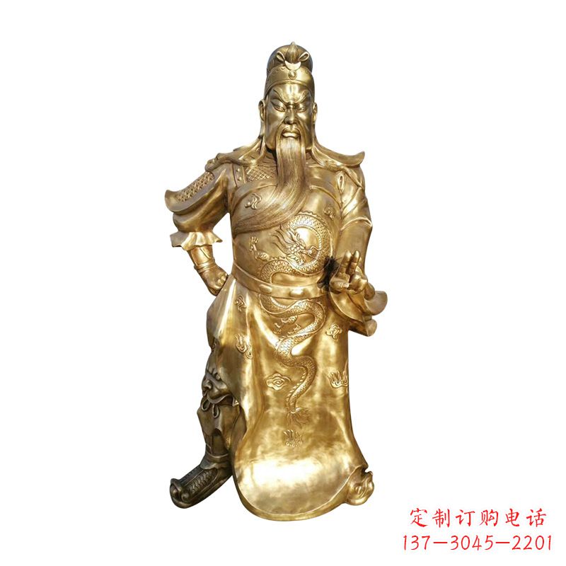 河南抒写三国历史关羽雕塑
