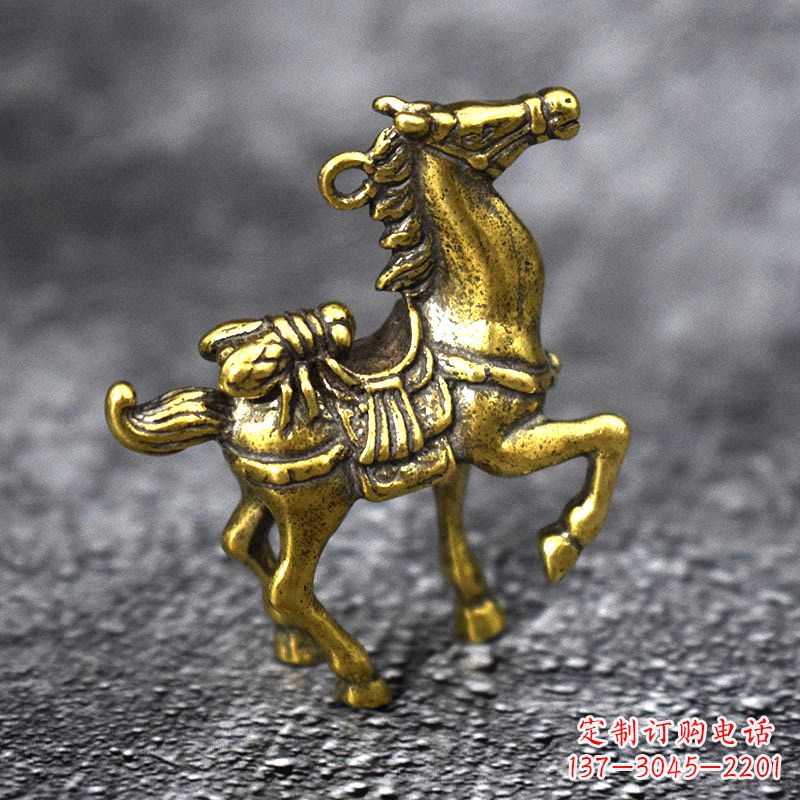 河南纯铜铸造马儿雕塑