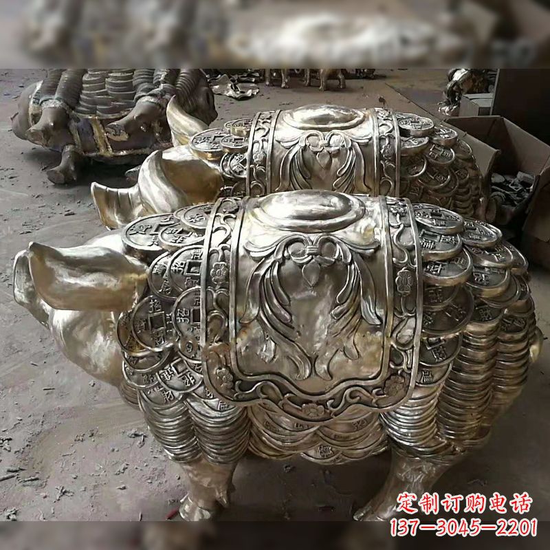河南纯铜铸造的招财生肖动物风水雕塑