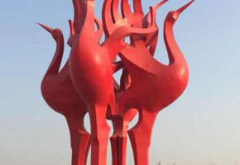 河南仙鹤雕塑一座城市的标志