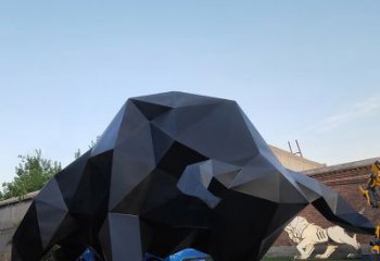 河南华尔街牛大型玻璃钢动物雕塑