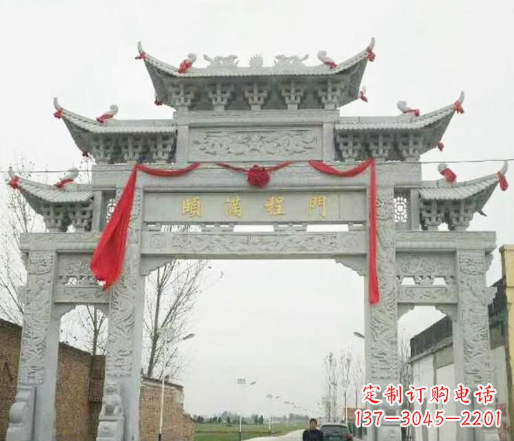 河南牌坊雕塑纪念历史,传承文化