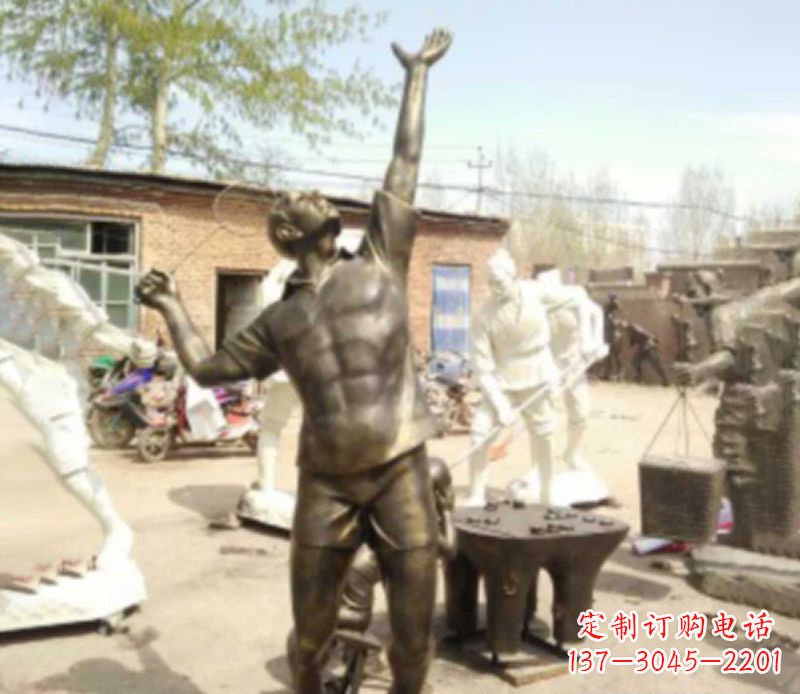 河南羽毛球雕塑传承运动精神