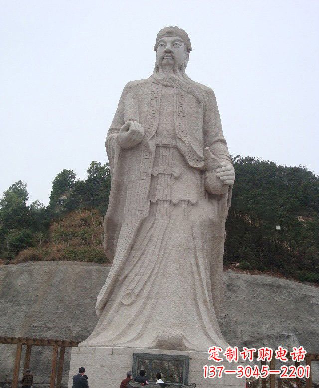 河南大理石保生大帝神像雕塑