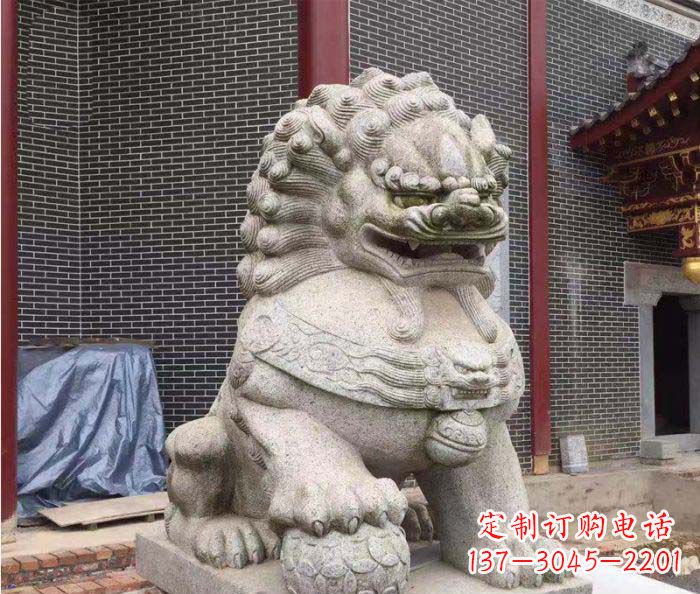 河南巨型大理石狮子雕塑