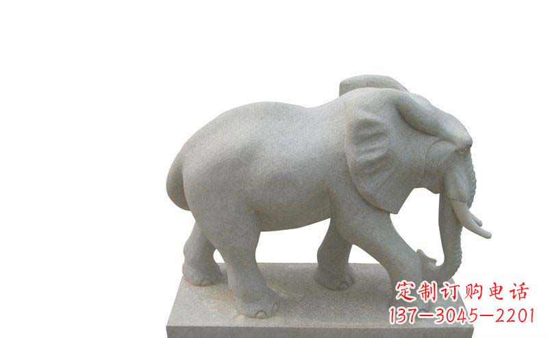 河南大象雕塑大理石大象公园的精美艺术