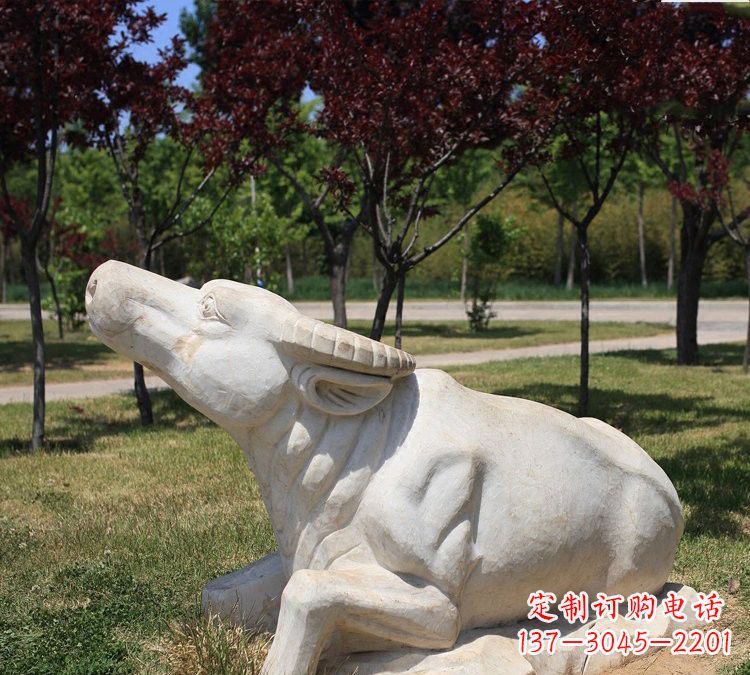 河南大理石动物雕塑传承文化的艺术精品