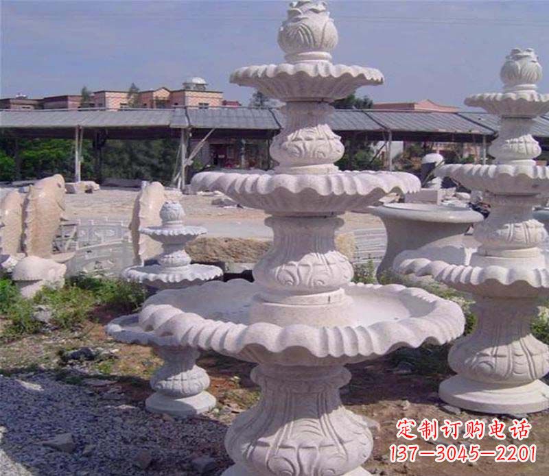 河南石雕喷泉展现精美的艺术灵感