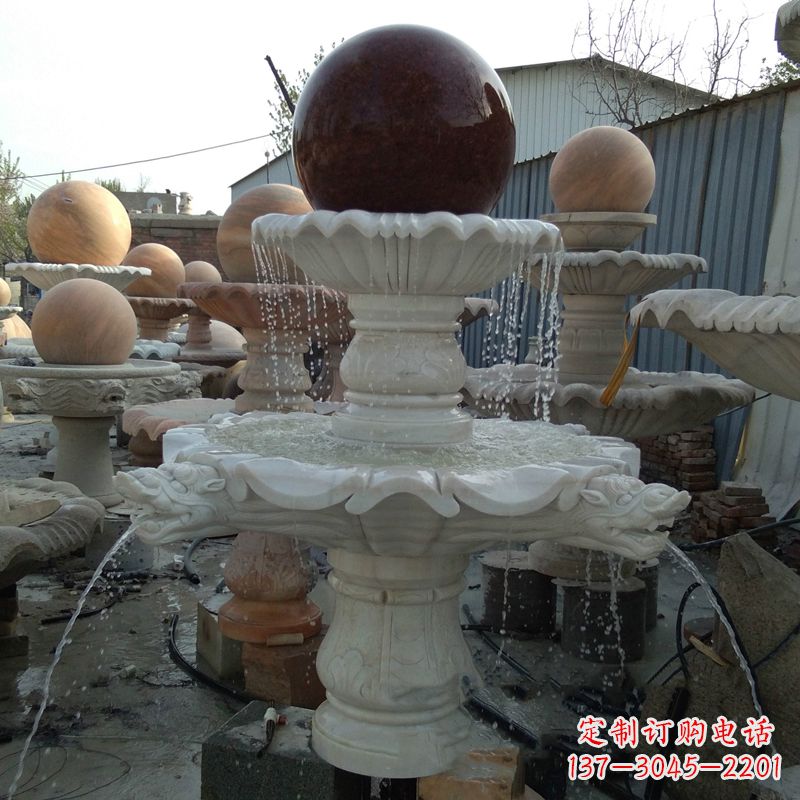 河南大理石风水球雕塑传统文化的艺术精髓