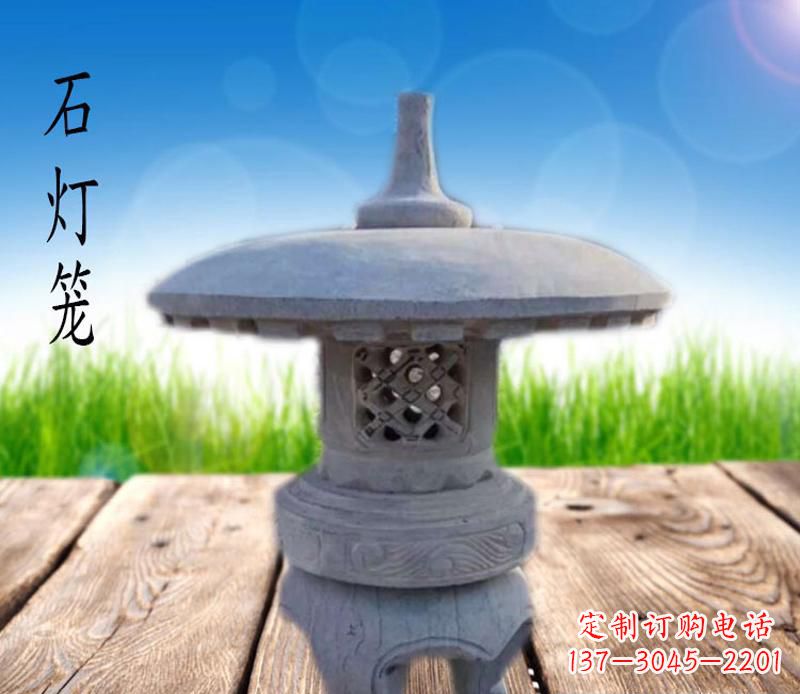 河南大理石公园石灯笼雕塑