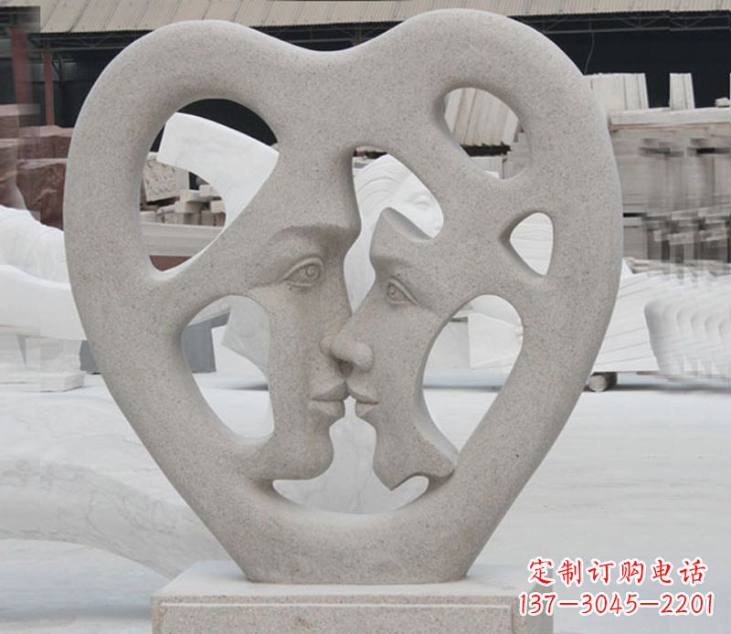 河南大理石广场情侣石雕