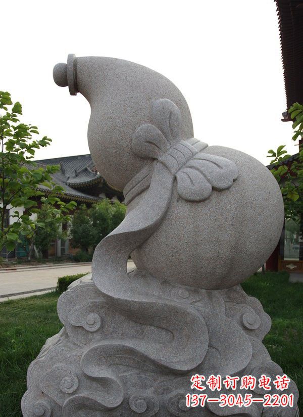 河南中领雕塑大理石葫芦雕塑构筑完美建筑