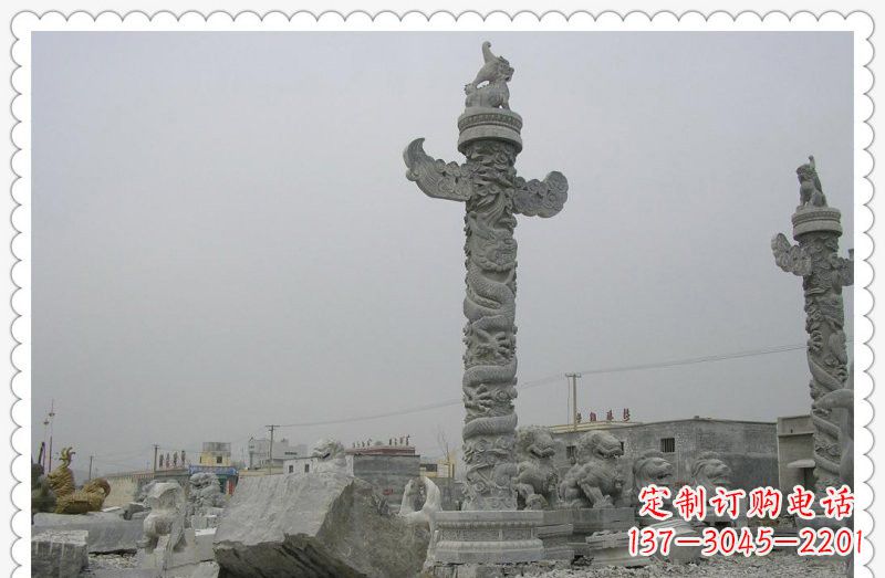 河南精致雕刻,大理石华表雕塑