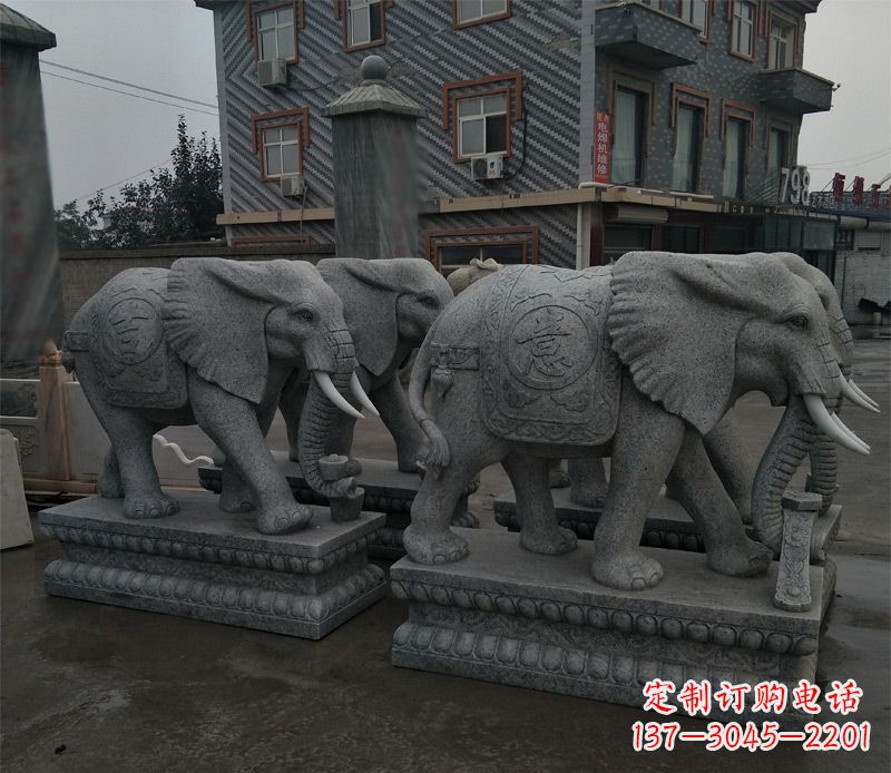 河南唯美雕刻大象雕塑