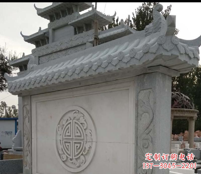 河南精美大理石影壁雕塑