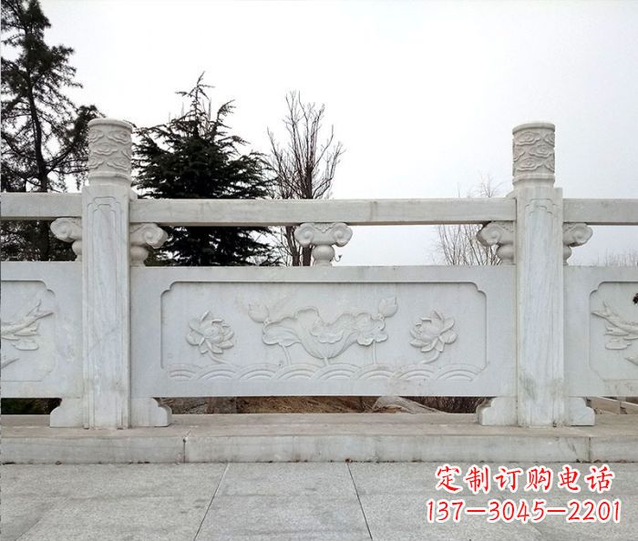 河南大理石景区栏板石雕_2