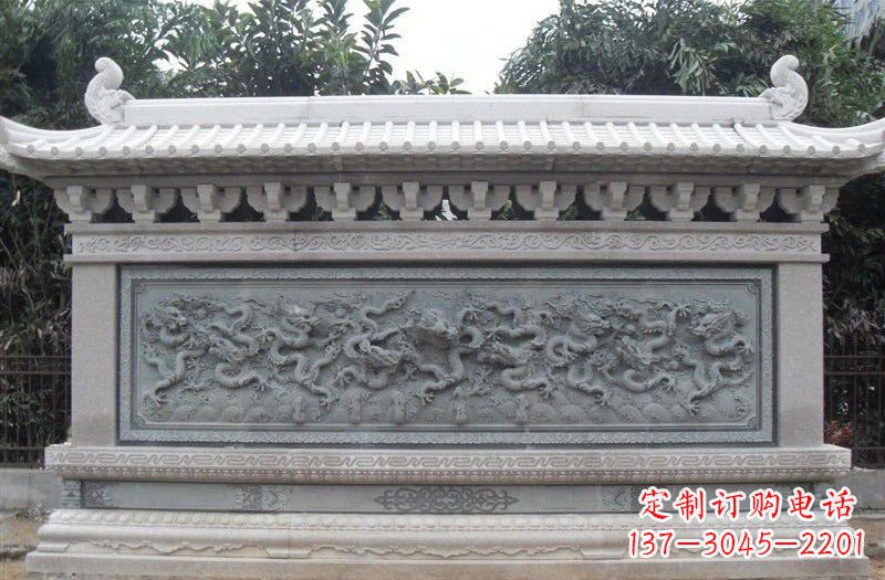 河南大理石九龙壁