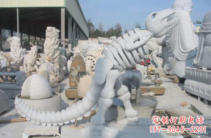 河南大理石恐龙石雕