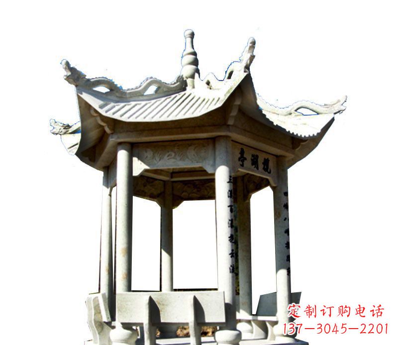 河南大理石凉亭石雕,历史韵味浓郁