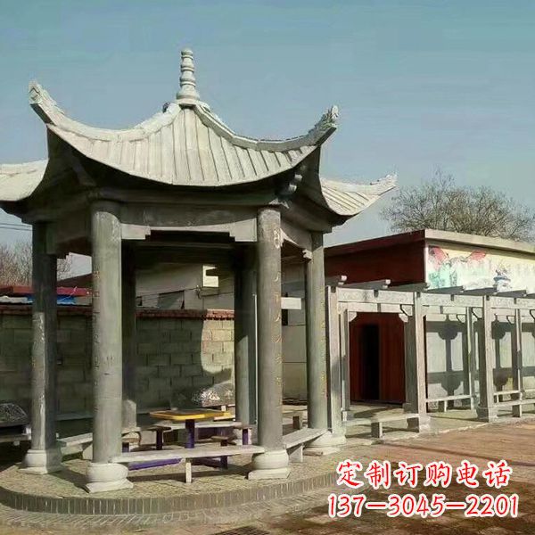 河南大理石凉亭庭院亭子