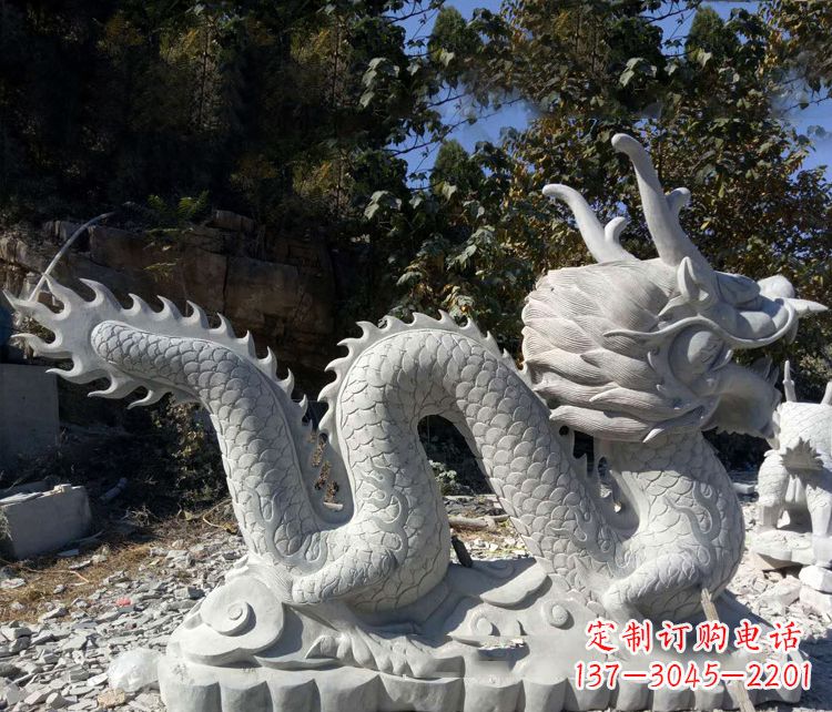 河南大理石龙雕塑