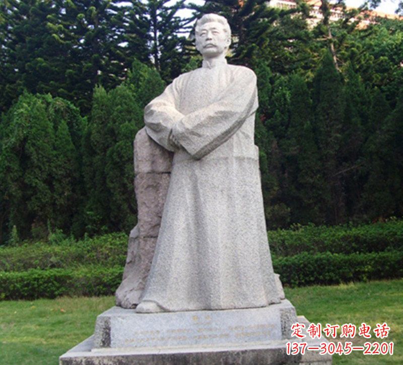 河南精美独特的鲁迅大理石雕塑