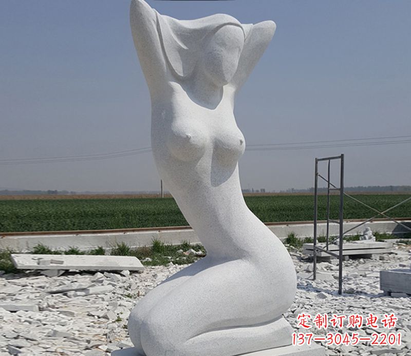 河南优雅大理石美女雕塑