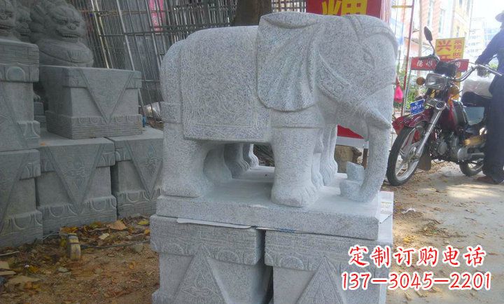 河南中领雕塑大象招财镇宅石雕