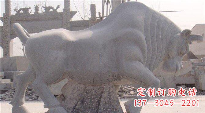 河南大理石牛雕塑222