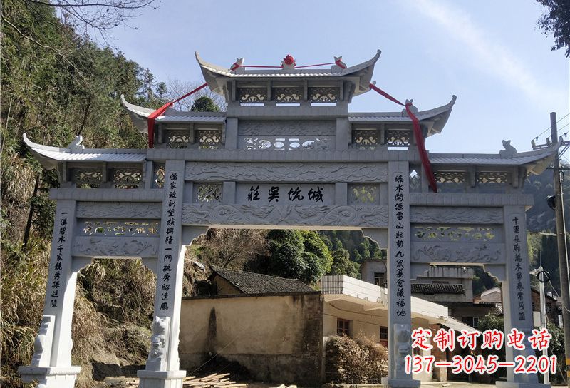 河南大理石牌坊雕塑尊贵雕塑,永久保存