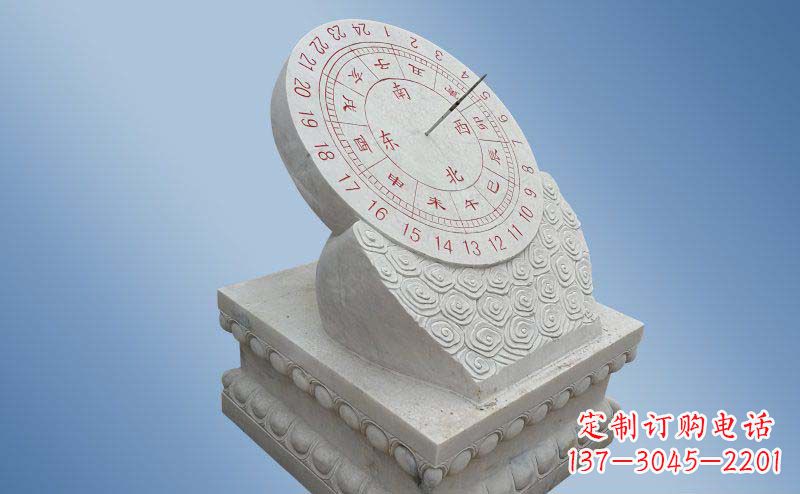 河南精致古典大理石日晷雕塑