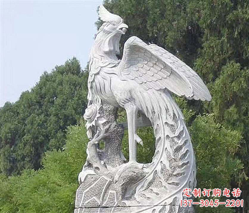 河南大理石凤凰雕塑
