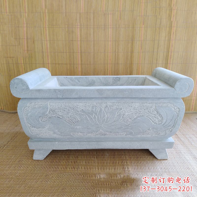 河南精美大理石石雕香炉雕塑