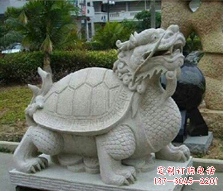 河南大理石铜钱龙雕塑